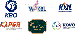 KBO, WKBL, KBL, KLPGA, KPGA, KOVO